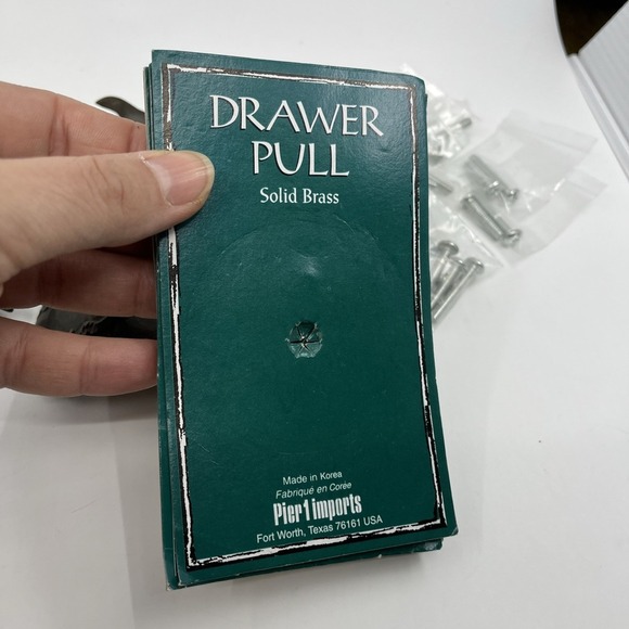 Vtg Solid Brass Distressed Pitcher Ewer Drawer Knobs‎ Pulls Set Of 14 Read 2" - Picture 10 of 13